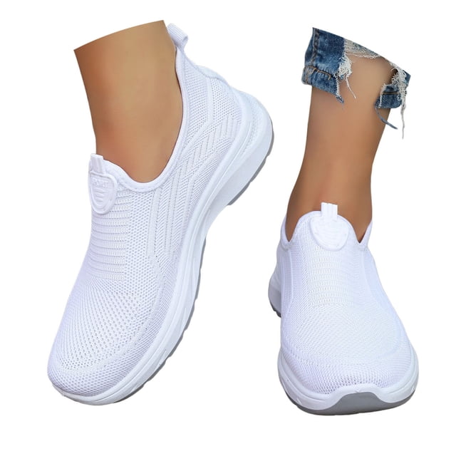 Chaussures de Marche pour Femmes en Maille Respirante Espadrilles de Course Antidérapantes Chaussures d'Entraînement de Randonnée