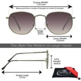 thumbnail image 3 of proSPORT Reading Sunglass Tinted Gradient Reader Men Women NOT Bifocal Gunmetal Frame, 3 of 6
