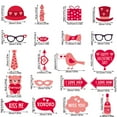 thumbnail image 3 of Valentine's Day Handheld Photo Frame Props – Heart-Themed Party Accessories for Bridal Showers, Weddings & Photo Booths, Fun & Festive Celebration Decor,Watermelon Red, 3 of 5