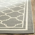 thumbnail image 5 of SAFAVIEH Courtyard Alina Geometric Quatrefoil Indoor/Outdoor Area Rug, Anthracite/Beige, 9' x 12', 5 of 13