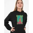 thumbnail image 2 of Psychedelic Woman Poster  Hoodie Women -Image by Shutterstock, Female Large, 2 of 4