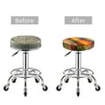 thumbnail image 5 of Fotbe Abstract Watercolors Tartan Stool Covers Round,Waterproof Round Bar Stool Covers Bar Chair Covers Washable Stool Cushion Slipcover for 12-14 Inch Chair-14 inch, 5 of 7