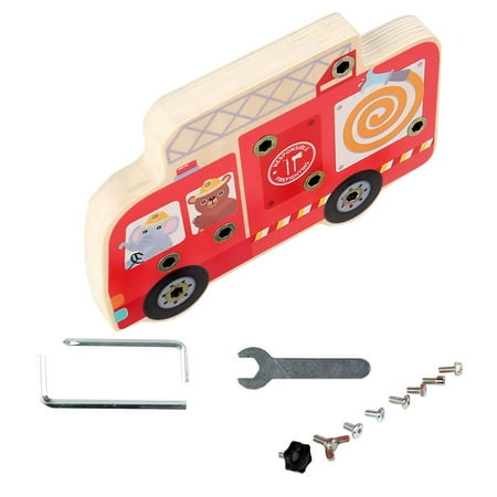 

Julam Montessori Screwdriver Board Set Wooden Kids Screw Driver Toy Set Educational Toddler Tool Set Screwdriver Car Toys For Preschool Basic Skills Learning