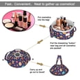 thumbnail image 2 of Fashionable Full-Print Drawstring Cosmetic & Makeup Bag – Large Portable Makeup Organizer with Inner Zipper Pocket & Mesh Compartment, Travel Toiletry Bag for Women, 2 of 5