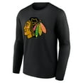 thumbnail image 2 of Men's Black Chicago Blackhawks Primary Logo Team Long Sleeve T-Shirt, 2 of 3