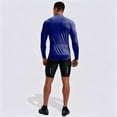 thumbnail image 5 of Men's Long Sleeve Sun Shirts UPF 50+ Stand Collar 1/4 Zip Up Fishing Running Rash Guard Outdoor Lightweight T-Shirts,Dark Blue,L, 5 of 6
