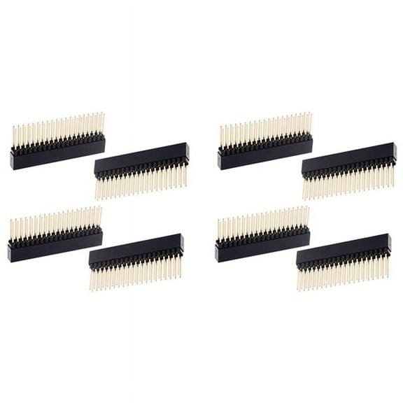 2 x 20(40 Pin) Stacking Header for A /B /Pi 2/Pi 3 Extra Tall Header (Pack of 8)