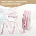 thumbnail image 3 of Uxcell Satin Ribbon, Best Wishes for You Valentine Ribbon for Gift Wrapping Fabric Ribbon for Craft DIY Wedding Birthday Valentine's Day Bouquet Accessories Light Purple, 3 of 7