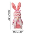 thumbnail image 3 of Colgante de enano de Pascua | Muñeco de tela sin rostro para decoración navideña | 11 x 29 cm, ideal para mesas y decoración del hogar, fiestas, bodas y oficinas, 3 of 4