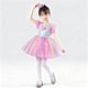 thumbnail image 3 of Vestido de cuello redondo sin mangas para niñas, falda de gasa de poliéster para actuación de princesas y danza de flores., 3 of 6