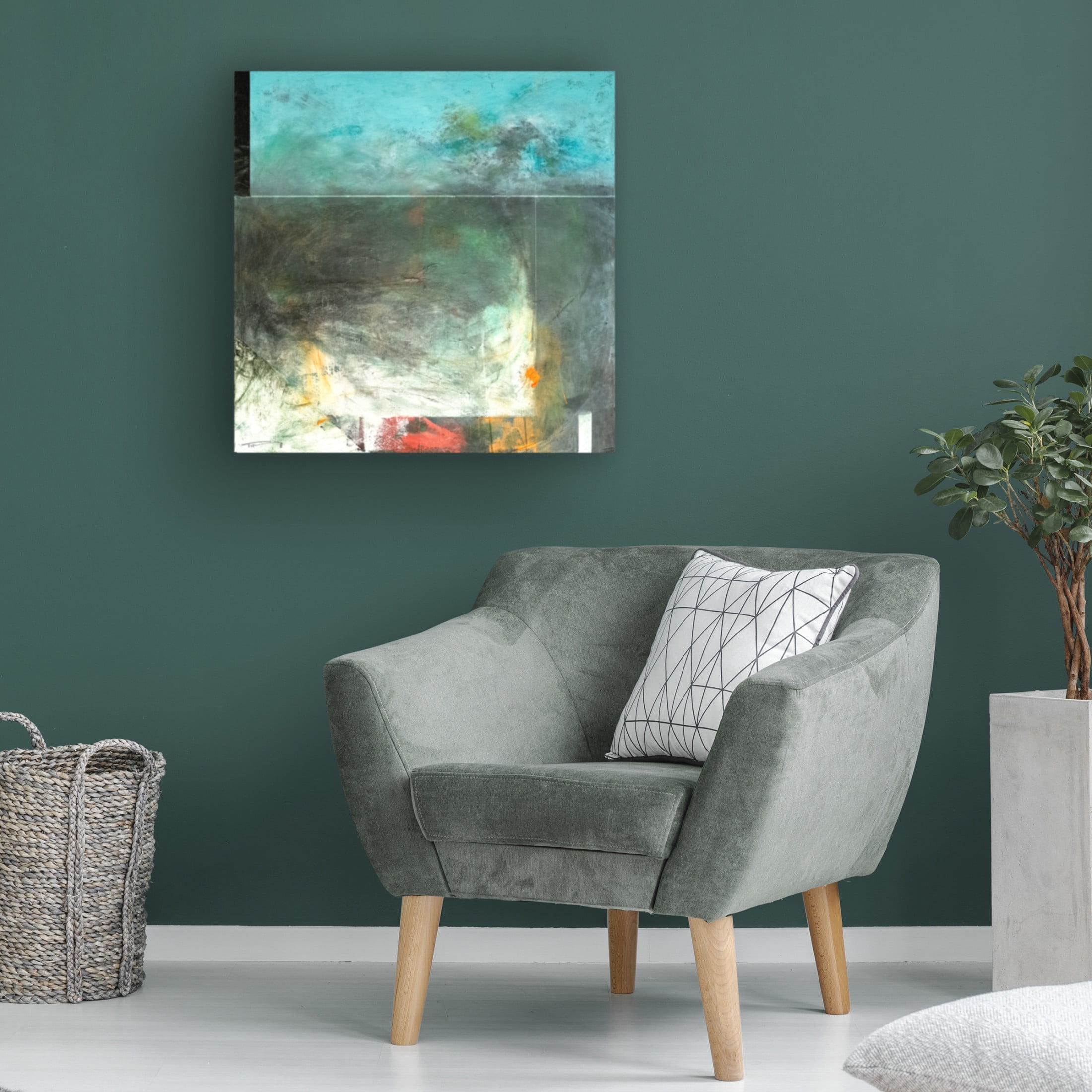 Canvas Wall Art - Tim Nyberg 'Pompeii' Wall Art for Living Room, Bedroom, or Office Décor by Trademark Fine Art - 35 x 35 Inches