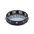 thumbnail image 2 of Tambourine Handheld Drums 10-Inch Double Jingle Sound Reflective Tambourine Musical Instrument Children KTV, 2 of 8