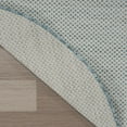 thumbnail image 4 of Nourison Courtyard Indoor/Outdoor Ivory/Aqua 5' x 8' Oval Area Rug (5x8 Oval), 4 of 11