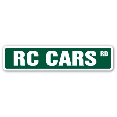 RC CARS Aluminum Street Sign hobby model builder race racer | Indoor/Outdoor |  18