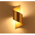 thumbnail image 3 of Lámpara de pared LED para mesita de noche, nueva ingeniería china, pasillo de hotel, escalera, sala de estar, fondo, (luz blanca cálida dorada en forma de C), 3 of 5
