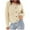 Beige, variant on TFEOQRY Sweater Coat for Women Solid Color Button Knitted Sweater Long Sleeved Round Neck Knitted Jacket Brown