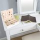 thumbnail image 4 of 1 joyero para mujeres y niñas, caja organizadora de joyas de 2 capas con cerradura, soporte para joyas de cuero PU con bandeja extraíble, estuche grande para almacenamiento de joyas blanco Sailing Electrónica, 4 of 5