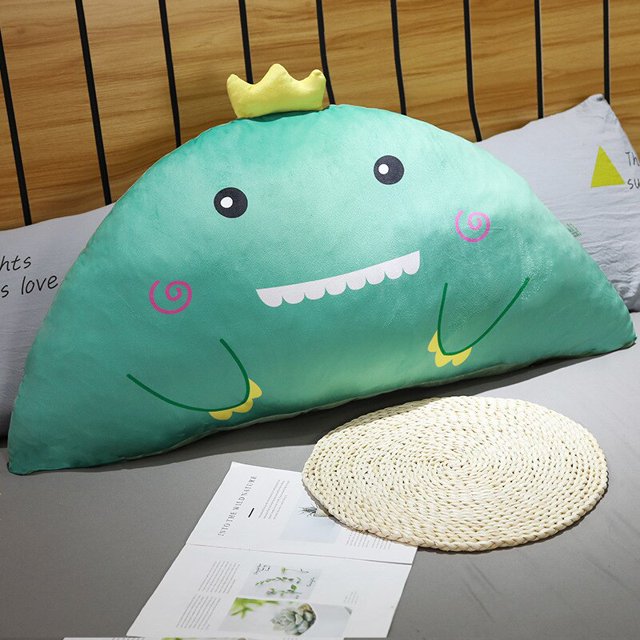 Almohada semicircular de 150cm para cintura de animales, muñeco de peluche, dinosaurio, unicornio, oso, supersuave, León, Rana, regalo suave, decoración de cama para el hogar zhangyuxiang LED