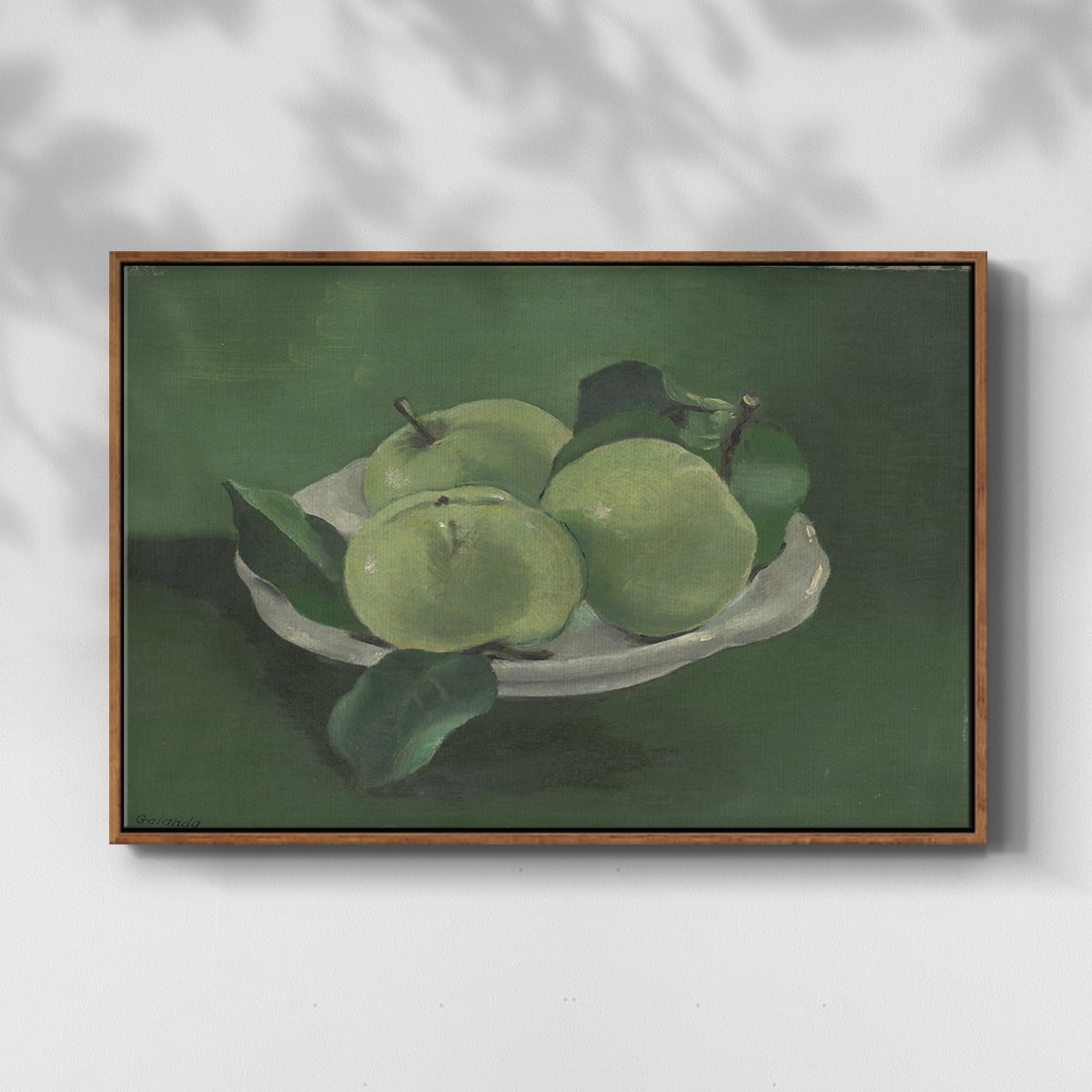 Vintage Botanical Print-LII By Wexford Home Framed in Walnut Wood Gallery Wrapped Canvas 27 in. x 41 in.