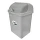 thumbnail image 1 of Cesto Basura Tapa Cortina Inorganico 30lt Sablon Bote Gris, 1 of 4