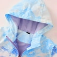 thumbnail image 6 of XXWXYD Girls Windproof Rain Jacket Soft𝖲hell Hooded Coat with Tie Dye Print 𝖶aterproof Hiking Outerwear Functional Lightweight Jacket for Outdoor Activities, 6 of 8