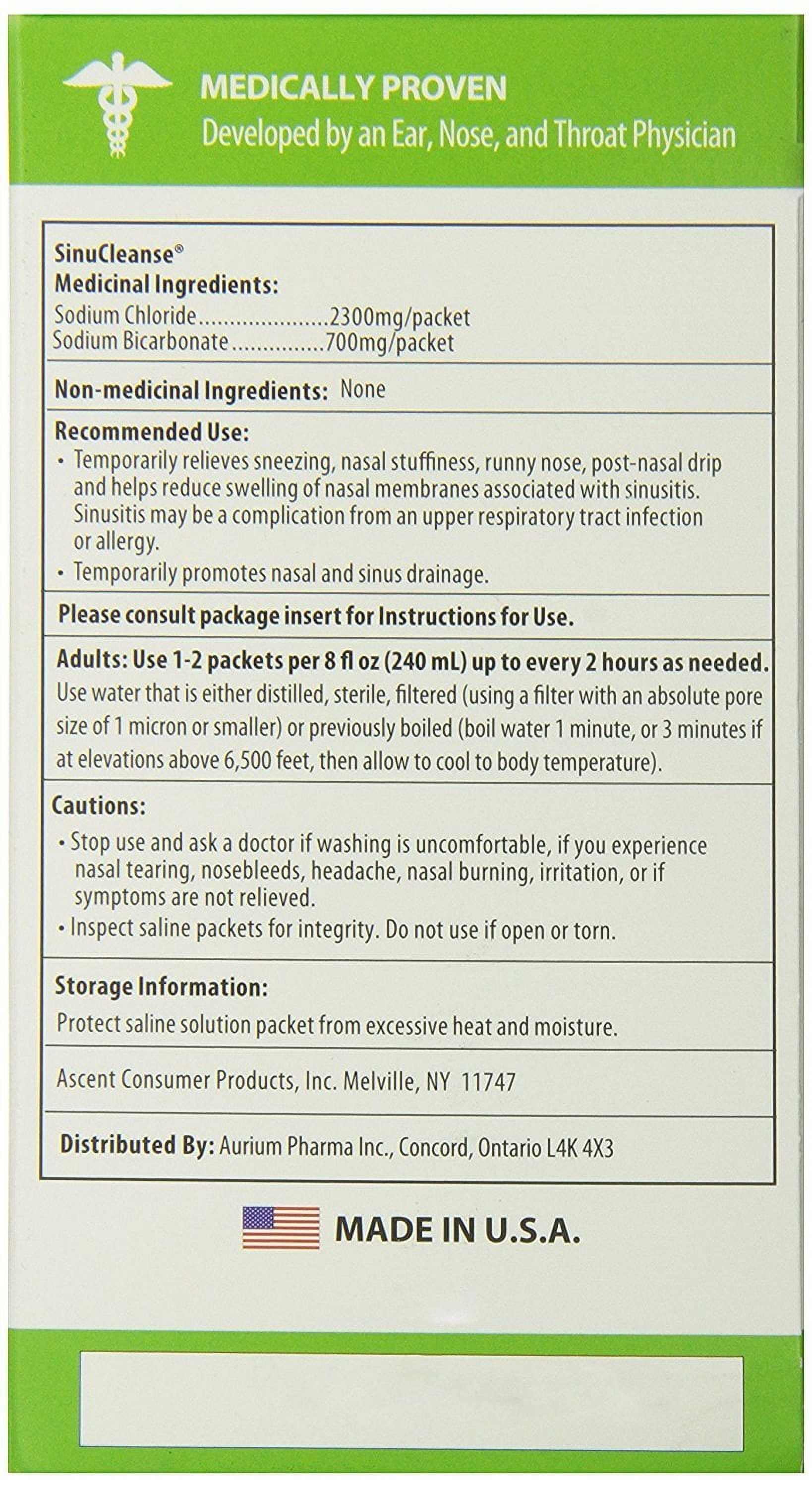 Sinucleanse Refill Packets, For Nasal Symptoms - 60 Ea, 3 Pack
