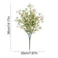 thumbnail image 3 of Artificial Plants & Fake Flower Bouquets for Wedding Home Hotel Decor | Plastic Floral Arrangements | 14.17x7.87in | White Pink Red Yellow Purple Multicolor, 3 of 6