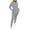 Outfits Sets - Gray, variant on Maqroz Womens Ribbed Two Piece Lounge Sets Long Sleeve Pullover Hoodie Sweatshirts Tapered Sweatpants Casual Matching Tracksuit Outfits Trendy Sweatsuits for Daily