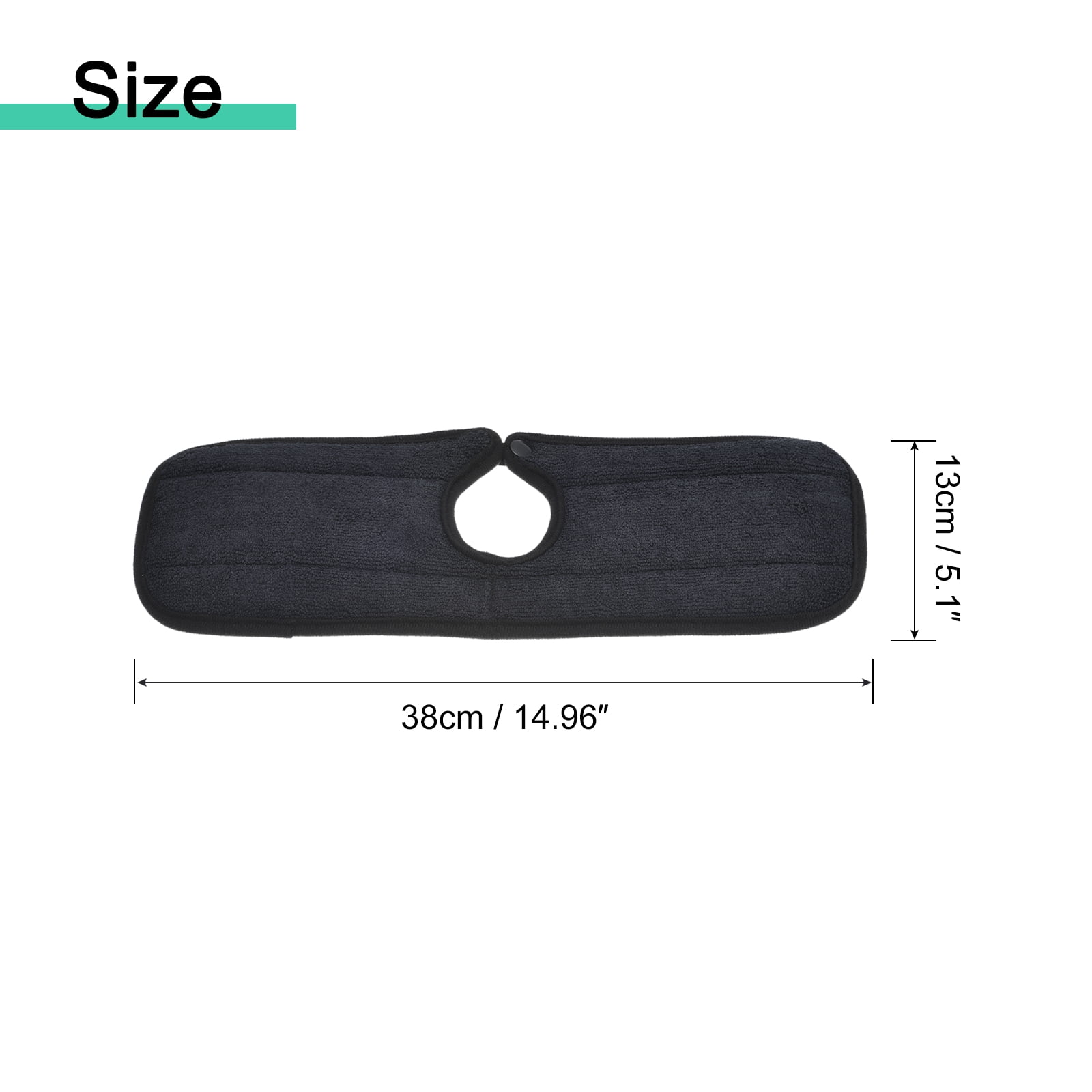 Unique Bargains Kitchen Sink Splash Guard Microfiber Mat Drip Catcher 14.96"x5.12" Black