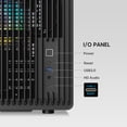 thumbnail image 6 of Vetroo M06 Micro-ATX/Mini-ITX Gaming PC Case, Compact High Airflow Mesh Mid Tower, Supports 5×120mm Fans & 240mm Liquid Cooling, GPU Up to 355mm, Adjustable PSU Mount, USB Type-C I/O - Black, 6 of 10