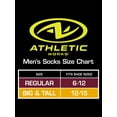 thumbnail image 3 of Athletic Works Men's Ankle Socks, 6-Pack, 3 of 6