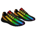 thumbnail image 6 of Rainbow Pride Shoes Men Women Fashion LGBT Sneakers Adult Lightweight Breathable Running Shoes Black Size 12, 6 of 7