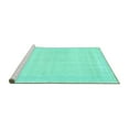 thumbnail image 2 of Ahgly Company Machine Washable Indoor Rectangle Abstract Turquoise Blue Modern Area Rugs, 8' x 12', 2 of 4