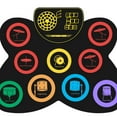 thumbnail image 1 of Vibrant Foldable Electronic Drum for Kids - Christmas Gift with Built-in Speaker & Rechargeable Lithium Battery, Safe Silicone Percussion Instrument for Developing Rhythm Skills (Color Version: Add, 1 of 5