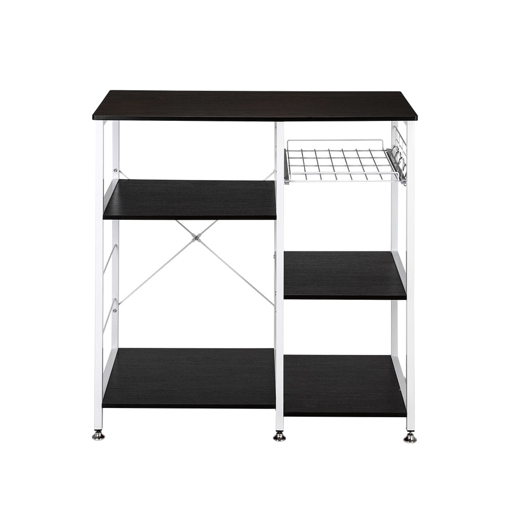 Lowestbest 35.5" Bakers Racks for Kitchen, Kitchen Corner Bakers Rack, Kitchen Food Storage Shelf, Kitchen Shelving and Storage, Microwave Stand for Spice Rack Organizer Workstation, Dark Brown Lowestbest 35.5" Bakers Racks for Kitchen, Kitchen Corner Bakers Rack, Kitchen Food Storage Shelf, Kitchen Shelving and Storage, Microwave Stand for Spice Rack Organizer Workstation, Dark Brown