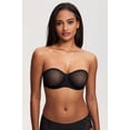 thumbnail image 2 of Women's Mesh Strapless Bra Sheer Unlined See Through Underwire Bras Plus Size, 2 of 6