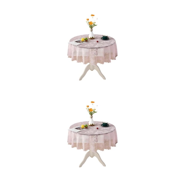 Bewildely Mantel Fácil De Lavar Y Durable En Variedad De Patrones Y Tamaños Tamaños De Cubierta De Disponibles Flor Rosa 200cm flor rosa 200cm 2Conjunto