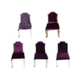 thumbnail image 4 of Muebles de comedor en miniatura para casa de muñecas a escala 1/25: sofá y silla de comedor. Violeta, 4 of 9