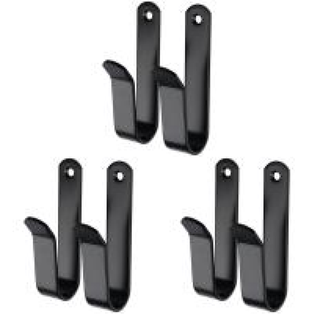 Clips Montaje en Pared para Snowboard Colgador Horizontal Habitación Y Garaje 2 Uds.