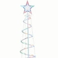 Holiday Time LightUp LED Multicolor Spiral Christmas Tree, 80 Lights, 6'