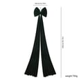 thumbnail image 3 of 78 Inch Giant Black Bow Christmas Tree Topper, Double Layer Large Black Velvet Decorative Bow, Extra Large Black Christmas Velvet Bow for Home Party Wedding Car Holiday Decoration, 3 of 8