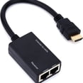 thumbnail image 3 of MesaSe HDMI Extender Up to 30m Over CAT5e CAT6  Extend 1080p Audio Video  Transmit Audio Video, 3 of 11