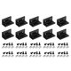 thumbnail image 1 of Uxcell 10Pcs Soporte de esquina interior de 4 agujeros, conector en L para perfil de extrusión de aluminio 3060 ranura T de 8.2mm con tuercas y tornillos para muebles, estructuras de enmarcado, negro, 1 of 6