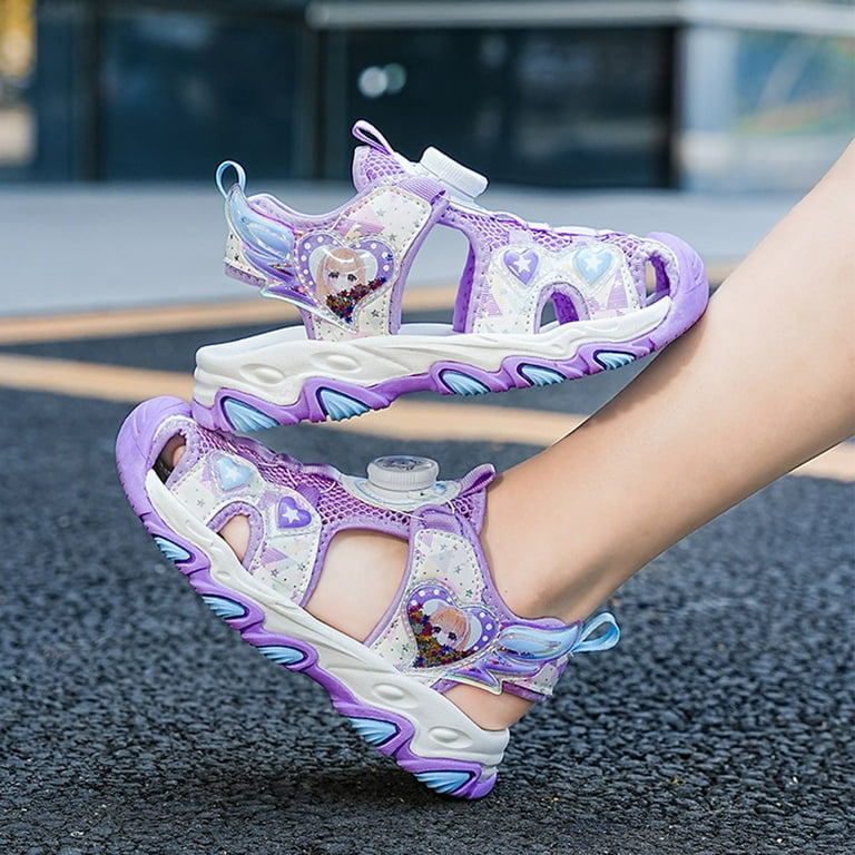 YTIANH Rope Sandals Summer New Boys And Girls Baotou Sandals For Children s Leisure Beach Shoes In Stock Purple 5 5.5 Years Walmart