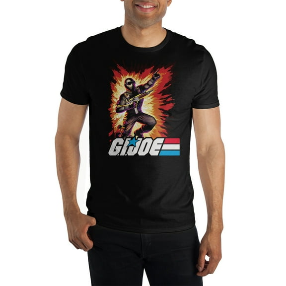 G.I. Joe Snake Eyes Retro Style Classic Black Tee - M
