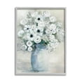 thumbnail image 5 of Stupell Industries Mixed White Peonies & Poppies Bouquet Traditional Painting Painting Gray Framed Art Print Wall Art, Design by Sally Swatland, 5 of 5