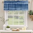 thumbnail image 2 of 2 Pack Valances for Window, Navy Blue Short Curtains for Kitchen Bedroom Living Room, Vintage Modern Abstract Art Ombre Rod Pocket Small Window Treatment Valance Drapes 42 x 18 Inch, 2 of 8