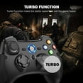 thumbnail image 4 of EasySMX Wired PC Game Controller Joystick for PS3, PC Windows, with Dual-Vibration Turbo Trigger Buttons, Black, 4 of 9