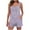 Purple, variant on Women's Casual Set, V-Neck Sleeveless Camisole Top with Pocket Pants, Loose Fit Slimming Fashion Two-Piece Outfit, for Spring Summer Daily Wear Dating Party Wedding