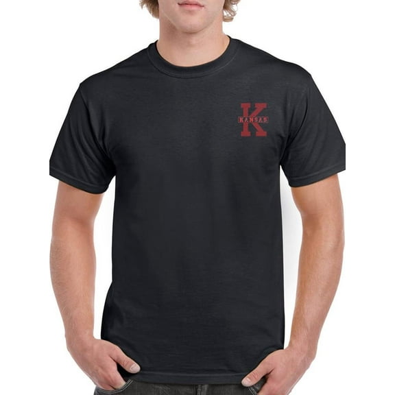 Vintage College Kansas T-Shirt Men -Image by Shutterstock, Male XX-Large